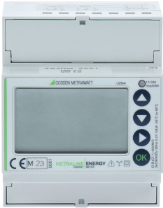 3-Phase Active Energy Meter for 4-Wire Systems, 400V with direct connection 5(80) A and M-Bus
