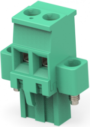PCB terminal, 2 pole, pitch 5.08 mm, AWG 30-12, 15 A, cage clamp, green, 796863-2