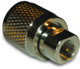 Coaxial adapter, 50 Ω, UHF plug to FME plug, straight, 192110