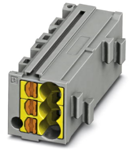 Shunting honeycomb, push-in connection, 0.14-2.5 mm², 1 pole, 17.5 A, 6 kV, gray, 3270427