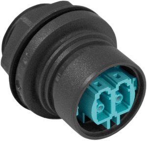 LC socket, OM3, multimode, black, PXF6052A