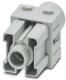 Socket contact insert, 1 pole, equipped, axial screw connection, 1417379