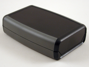 ABS handheld enclosure, (L x W x H) 117.25 x 78.98 x 32 mm, black (RAL 9005), IP65, 1553WCBK