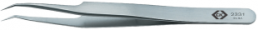 ESD precision tweezers, uninsulated, antimagnetic, stainless steel, 110 mm, T2331