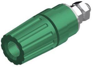 Pole terminal, 4 mm, green, 30 VAC/60 VDC, 35 A, screw connection, nickel-plated, PKI 110 GN