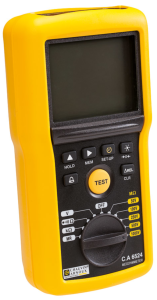 Insulation tester C.A 6524, CAT IV 600 V, 2 to 200 GΩ, 1000 V (DC), 500 V (AC)