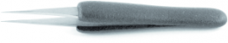 ESD tweezers, uninsulated, antimagnetic, stainless steel, 110 mm, 3C.SA.DN.6