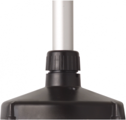 Tube adapter, black, (Ø x H) 158 mm x 76 mm, for multi-tone siren 432, 975 430 01