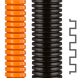 Corrugated hose, inside Ø 15.5 mm, outside Ø 21.2 mm, BR 45 mm, polyamide, black