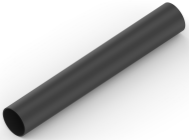 Heatshrink tubing, 2:1, (9.5/4.8 mm), polyolefine, black