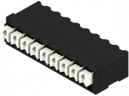 PCB terminal, 9 pole, pitch 3.5 mm, AWG 28-14, 12 A, spring-clamp connection, black, 1871040000