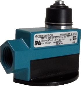 Switch, 1 pole, 1 Form C (NO/NC), pin plunger, screw connection, IP66, BZV6-2RN