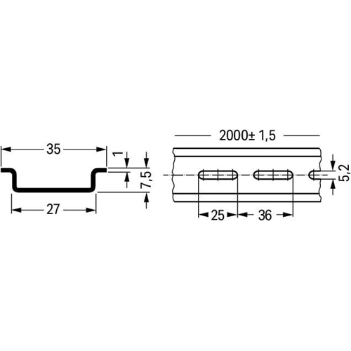210-504 WAGO DIN Rails Image 2