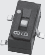 Slide switch, On-On, 1 pole, straight, 100 mA/50 VDC, CAS-120B