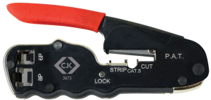 Crimping pliers for modular plug RJ11, RJ45, C.K Tools, T3673