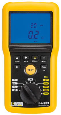 C.A 6524 Chauvin Arnoux VDE testers, Installation testers, Insulation testers Image 1
