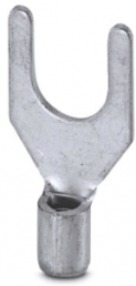 Uninsulated forked cable lug, 2.6-6.0 mm², AWG 12 to 10, M8, metal