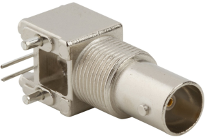 BNC socket 75 Ω, solder connection, angled, 031-71042