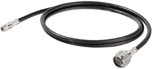 Coaxial Cable, N plug (straight) to RP-SMA plug (straight), 50 Ω, grommet black, 2 m, 1367110000