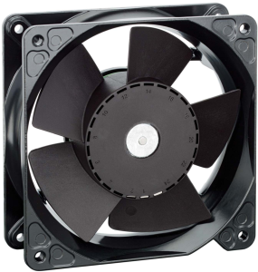 DC axial fan, 12 V, 119 x 119 x 38 mm, 260 m³/h, 60 dB, ball bearing, ebm-papst, 4112NHH