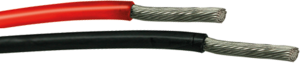 PTFE-switching strand, halogen free, PTFE / E NPC, 0.5 mm², AWG 20, red, outer Ø 1.45 mm