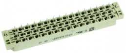 Female connector, type E, 48 pole, a-c-e, pitch 5.08 mm, solder pin, straight, gold-plated, 09053486831