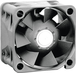 DC axial fan, 12 V, 40 x 40 x 28 mm, 38 m³/h, 54 dB, ball bearing, ebm-papst, 422JH