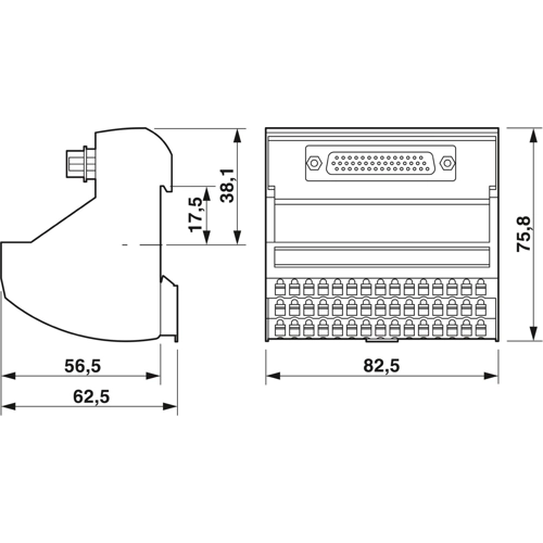 2904274 Phoenix Contact Transfer Modules for Mounting Rail Image 2