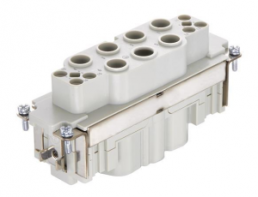 Socket contact insert, 24B, 12 pole, crimp connection, with PE contact, 09380123102