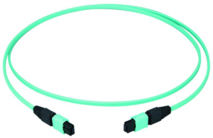 FO cable, MT/MPO to MT/MPO, 1 m, OM3, multimode 50/125 µm