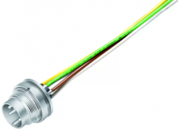 Sensor actuator cable, M16-flange plug, straight to open end, 4 pole, 0.2 m, 5 A, 09 0311 782 04