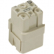 Socket contact insert, 3A, 5 pole, unequipped, crimp connection, with PE contact, 09120053101