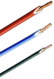 PVC-Stranded wire, high flexible, FlexiVolt-2V, 2.5 mm², AWG 14, yellow, outer Ø 4.4 mm