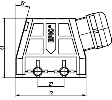 70250211 LAPP Housings for HDC Connectors Image 3