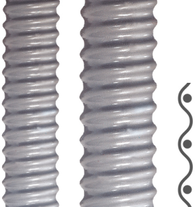 Spiral protective hose, inside Ø 15 mm, outside Ø 19 mm, BR 15 mm, PVC, gray