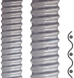 Spiral protective hose, inside Ø 29 mm, outside Ø 36 mm, BR 25 mm, PVC, gray