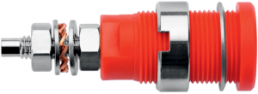 4 mm socket, screw connection, mounting Ø 12.2 mm, CAT III, red, SEB 6446 NI / RT