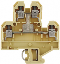 Multi level terminal block, screw connection, 0.5-4.0 mm², 32 A, 6 kV, beige/yellow, 0590260000