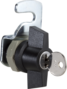 Key operated sideways. Locking device for PLS enclosure with key 405