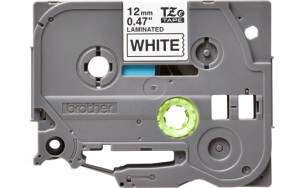 Labelling tape cartridge, 12 mm, tape white, font black, 8 m