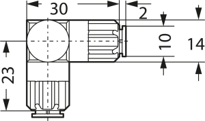56.040, Elbow coupling for 6 x 1 tubing