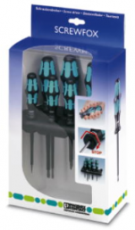 Screwdriver kit, different sizes, Phillips/slotted, 1212541