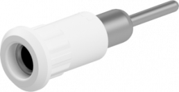 4 mm socket, round plug connection, mounting Ø 8.2 mm, white, 64.3011-29