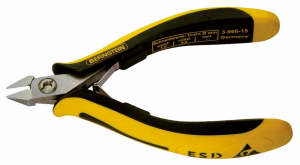 ESD side cutter, 120 mm, 75 g, cut capacity (1/0.8 mm/–/–), 3-966-15