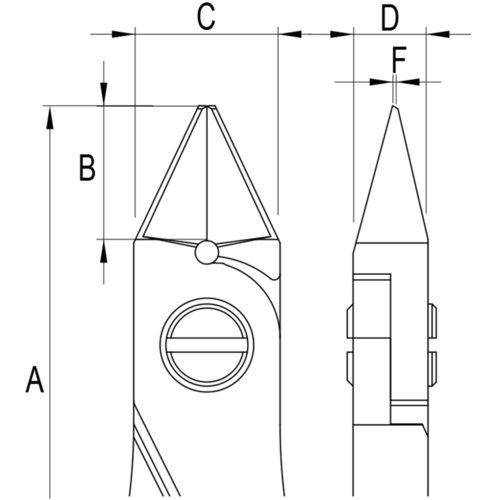 ES5351.CR.BG ideal-tek Side Cutters, Tip Cutters Image 3
