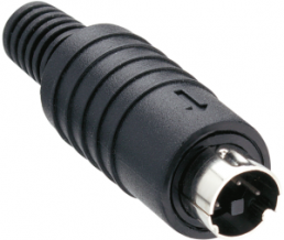 Plug, 8 pole, solder cup, straight, MP-371/S8