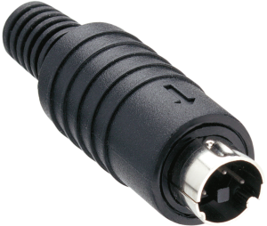 Plug, 4 pole, solder cup, straight, MP-371/S4