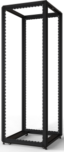 47 U cabinet rack, mobile, (H x W x D) 2200 x 800 x 800 mm, steel, black gray, 20630-246