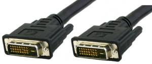 DVI-D dual-link connection cable, black, 5 m, ICOC-DVI-8150