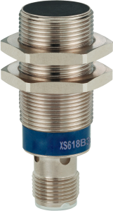 Proximity switch, built-in mounting M18, 1 Form A (N/O), 100 mA, Detection range 8 mm, XS618B3DAM12